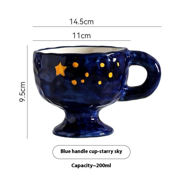 Personalized Simple Ceramic Creative Mug Hand-pinching Irregular