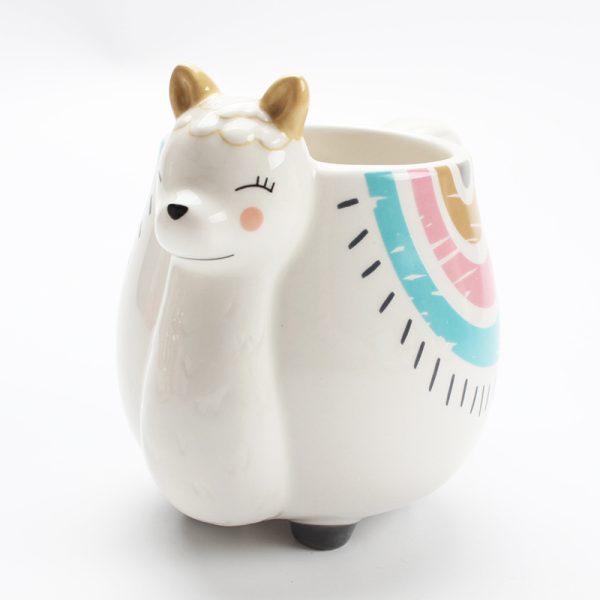 Ceramic Mug Alpaca Shaped Coffee Cup