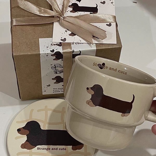 Sausage Ceramic Mug Stacked Cup