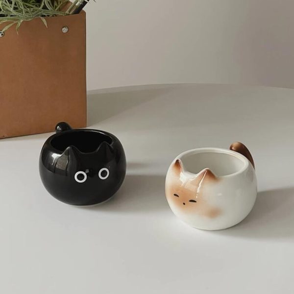 Cute New Cartoon Siamese Kitten Cute Coffee Cup