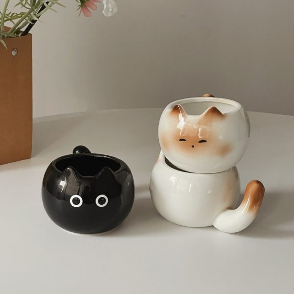 Cute New Cartoon Siamese Kitten Cute Coffee Cup