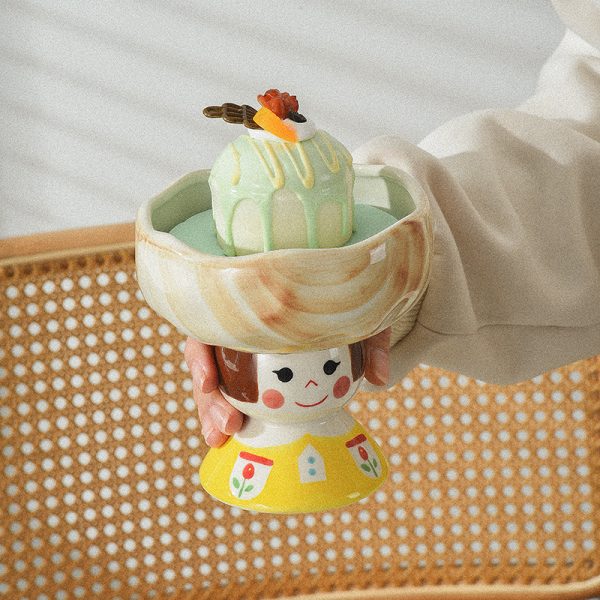 Creative Ceramic Mug Bowl Tray