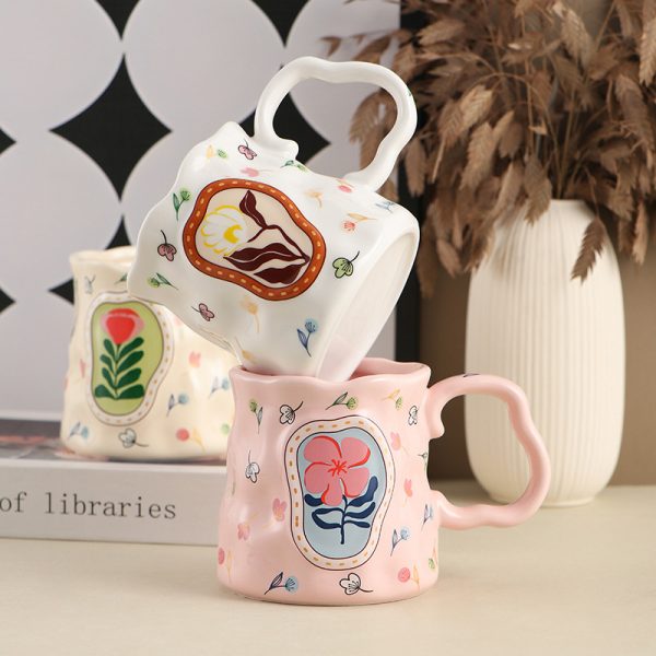 Creative Ceramic Mug Ladies Milk Breakfast Cup