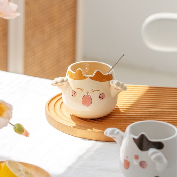 Creative Ceramic Mug Cute Girls Household
