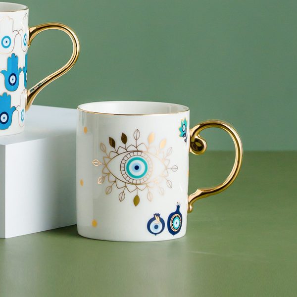Nordic Light Luxury Ceramic Couple Mug Water Cup