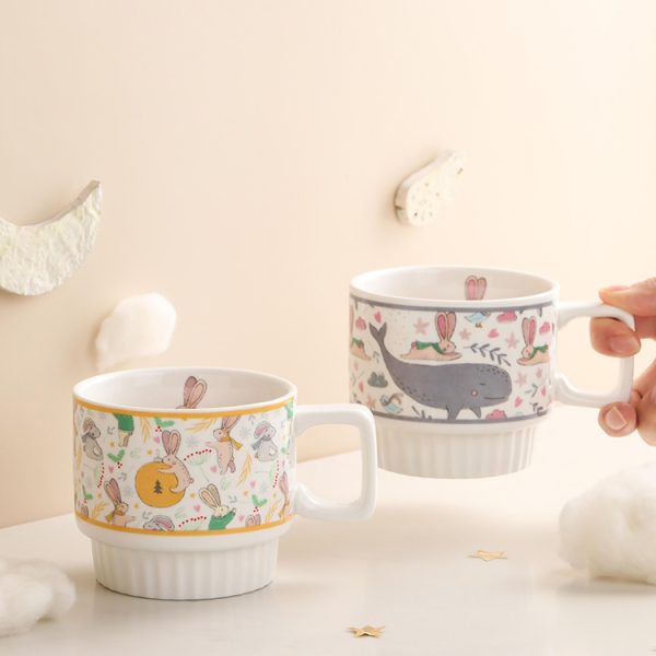 Drinking Water Child Girl Cute Ceramic Creative Mug Student Home Small Water Cup