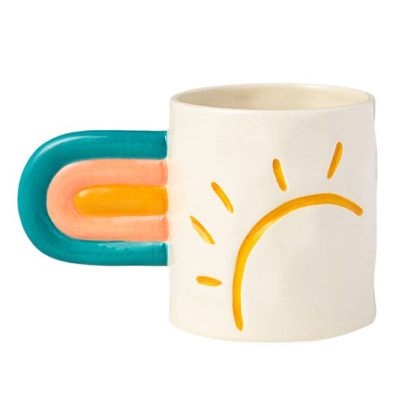 Rainbow Mug Trend Creative Ceramic Mug