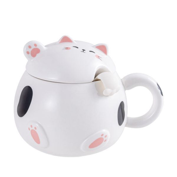 Lucky Cat Ceramic Mug Creative Personality Shape Cup