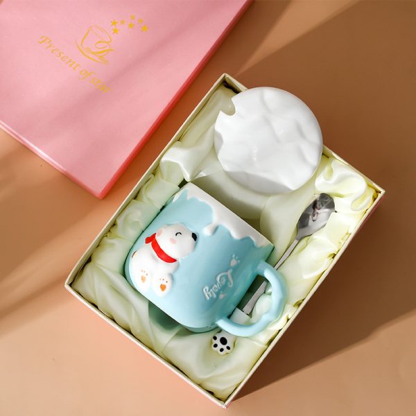 Creative Cute Polar Bear Ceramic Mug