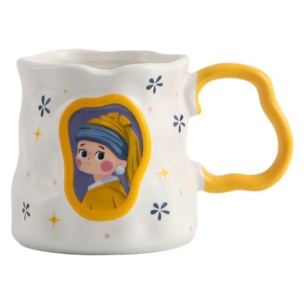 European Famous Painting Mug Renaissance Creative Ceramic Cup