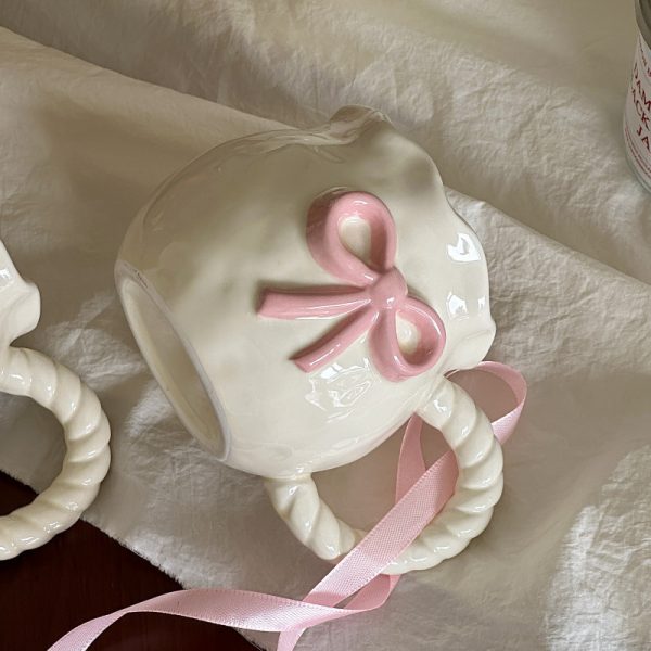 Handmade Irregular Cute Cherry Art Niche Mug