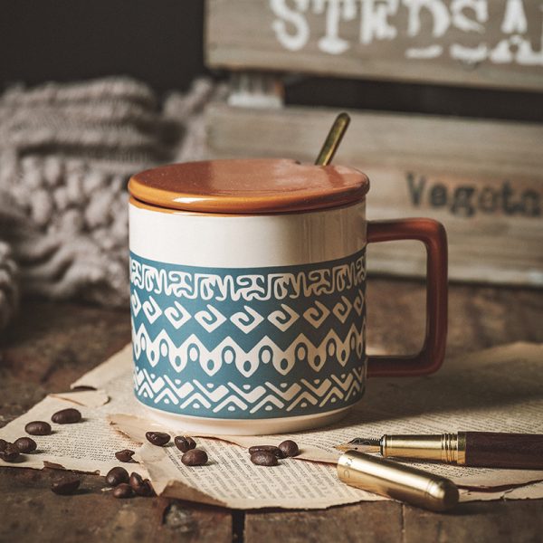 Oatmeal Breakfast Large Capacity Frosted American Retro Mug