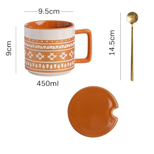 Oatmeal Breakfast Large Capacity Frosted American Retro Mug