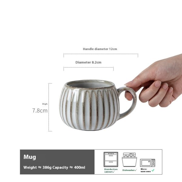 Creative American Embossed Ceramic Mug