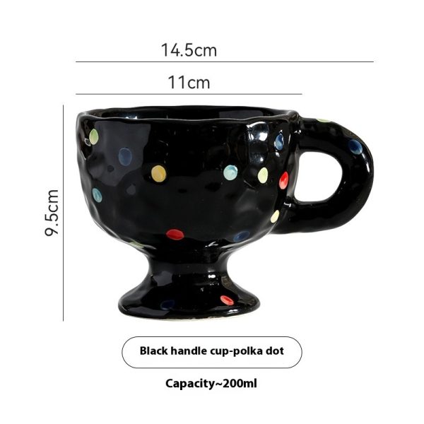 Personalized Simple Ceramic Creative Mug Hand-pinching Irregular