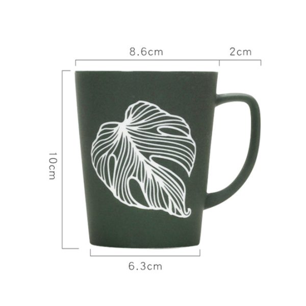 Large Capacity Simple Modern Creative Mug With Lid And Spoon