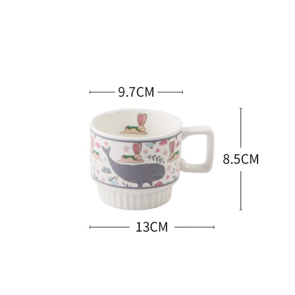 Drinking Water Child Girl Cute Ceramic Creative Mug Student Home Small Water Cup