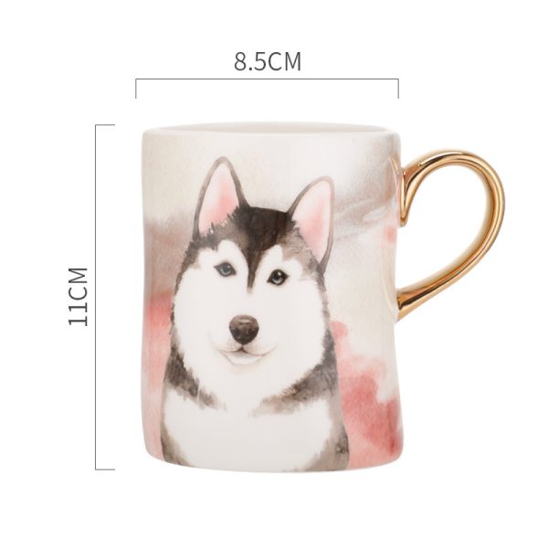 Ceramic Dog Mug Cartoon Household Single