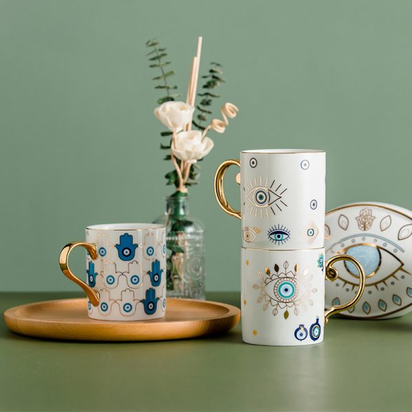 Nordic Light Luxury Ceramic Couple Mug Water Cup