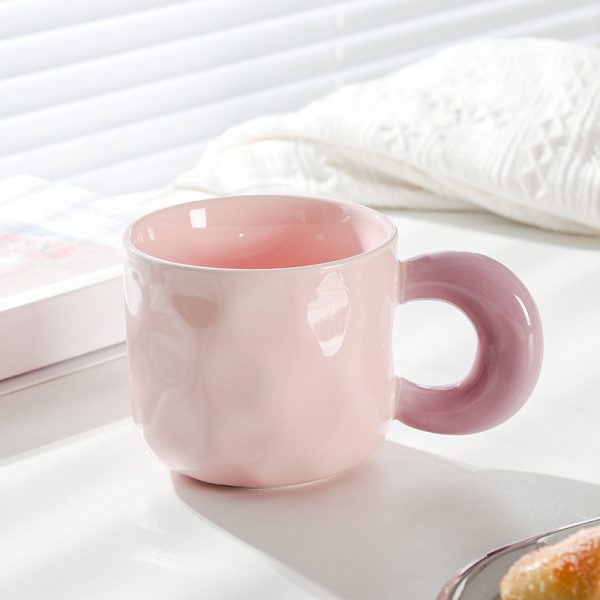 Cute Girl Good-looking Ceramic With Cover Spoon Mug