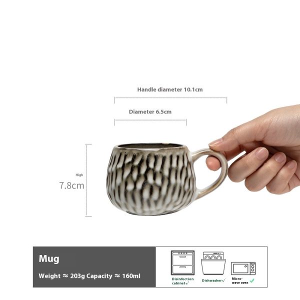 Creative American Embossed Ceramic Mug