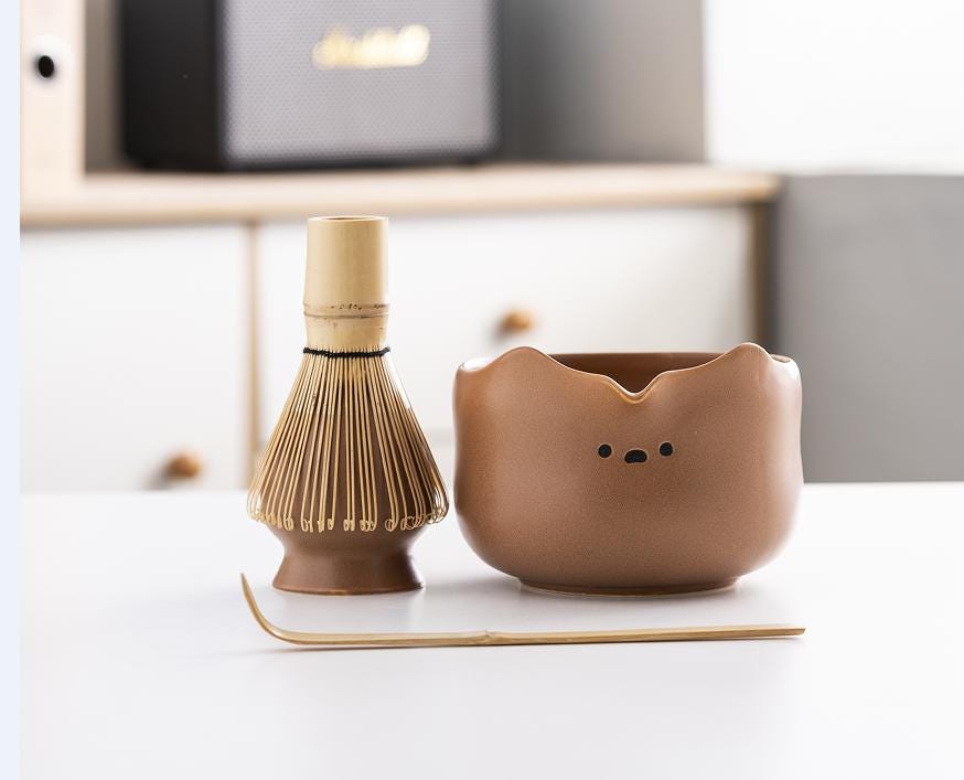 bear-ceramic-matcha-bowl-set-with-bamboo-whisk-600ml-starter-kit-01 Bear Ceramic Matcha Bowl Set with Bamboo Whisk, 600ml Starter Kit