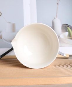 Blue Floral Hand-painted Ceramic Matcha Bowl Set with Bamboo Whisk, 450ml Chawan Kit