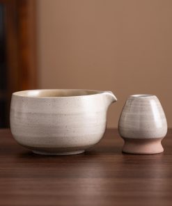 Cat Hand-painted Ceramic Matcha Bowl Set, 450ml Starter Kit