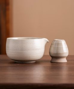 Cat Hand-painted Ceramic Matcha Bowl Set, 450ml Starter Kit