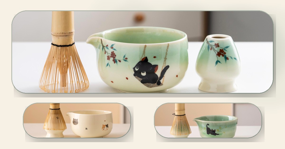 Cat Matcha Bowl Set Gift Guide