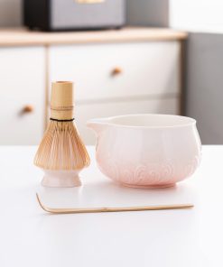 Ceramic Matcha Bowl Set with Bamboo Whisk & Holder, 600ml Starter Kit