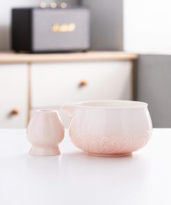Ceramic Matcha Bowl Set with Bamboo Whisk & Holder, 600ml Starter Kit