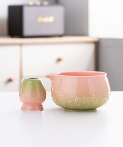 Ceramic Matcha Bowl Set with Bamboo Whisk & Holder, 600ml Starter Kit