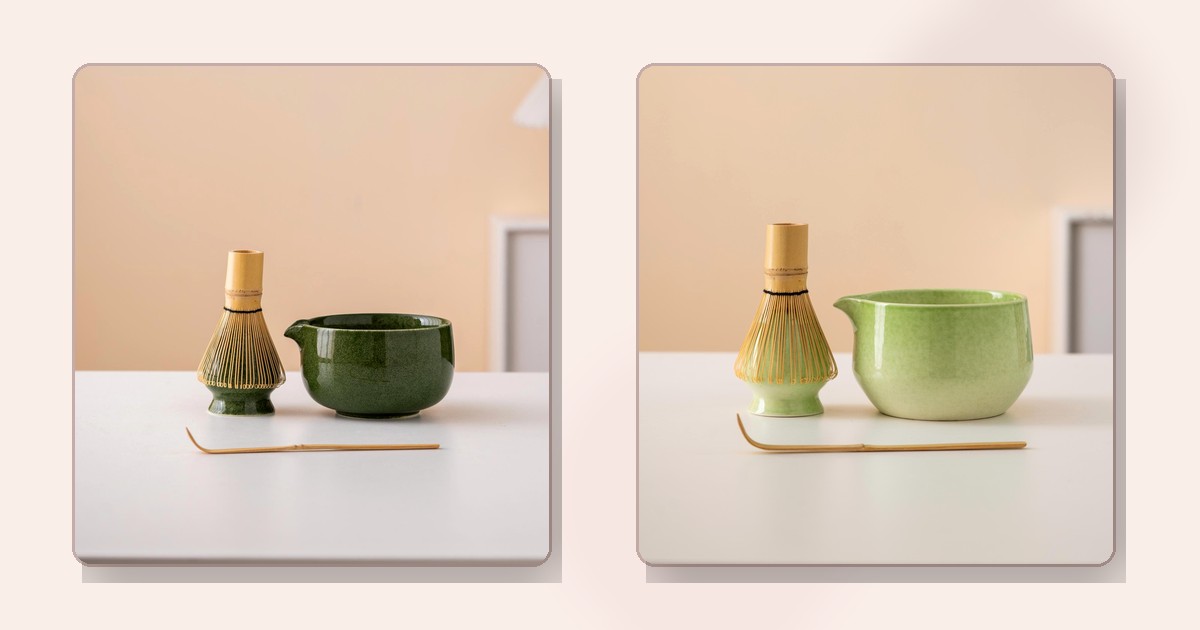 Ceramic vs Glass Matcha Bowl With Spout