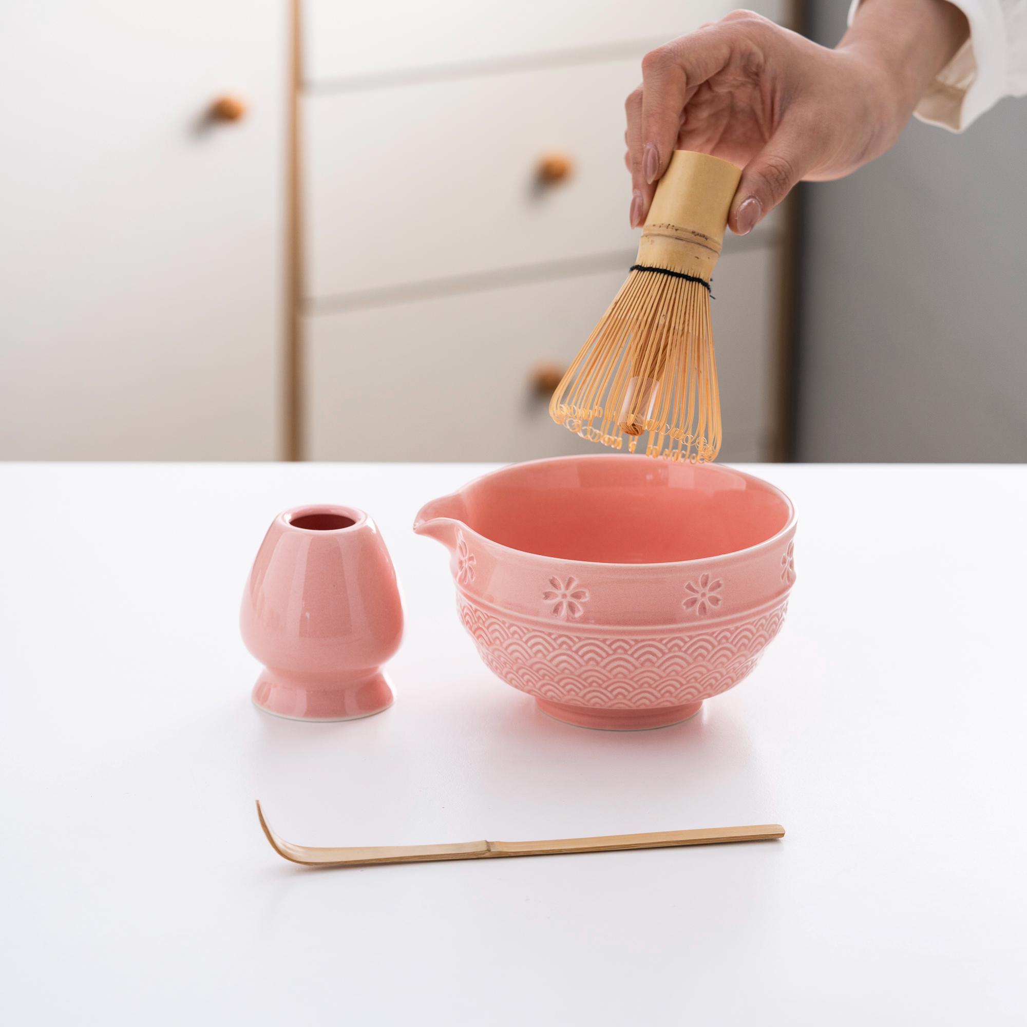 floral-ceramic-matcha-bowl-set-with-bamboo-whisk-and-holder-420ml-starter-kit-03 Floral Ceramic Matcha Bowl Set with Bamboo Whisk & Holder, 420ml Starter Kit
