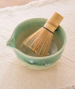 Green Ceramic Matcha Bowl Set, 450ml Starter Kit