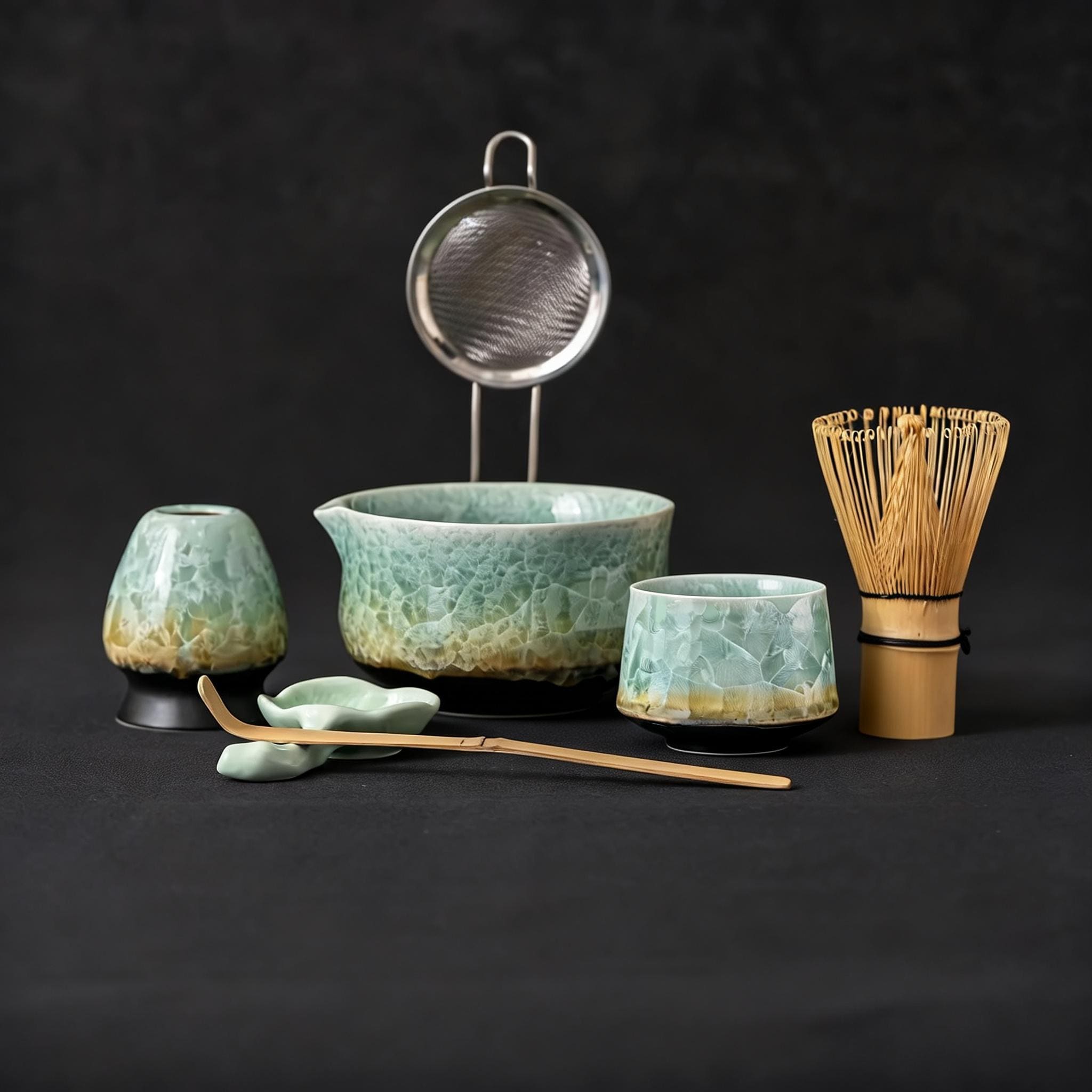green-ceramic-matcha-bowl-set-with-bamboo-whisk-500ml-starter-kit-01 Green Ceramic Matcha Bowl Set with Bamboo Whisk, 500ml Starter Kit
