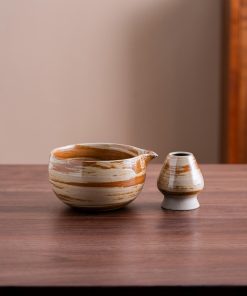 Panda Hand-painted Ceramic Matcha Bowl Set, 450ml Starter Kit