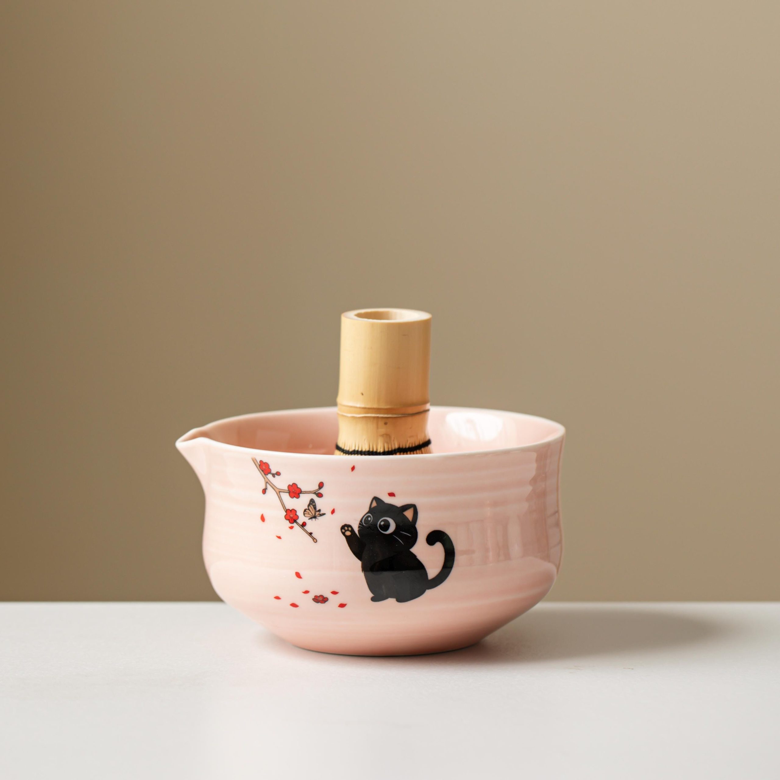 pink-black-black-cat-ceramic-matcha-bowl-set-450ml-starter-kit-04 Pink Black Black Cat Ceramic Matcha Bowl Set, 450ml Starter Kit