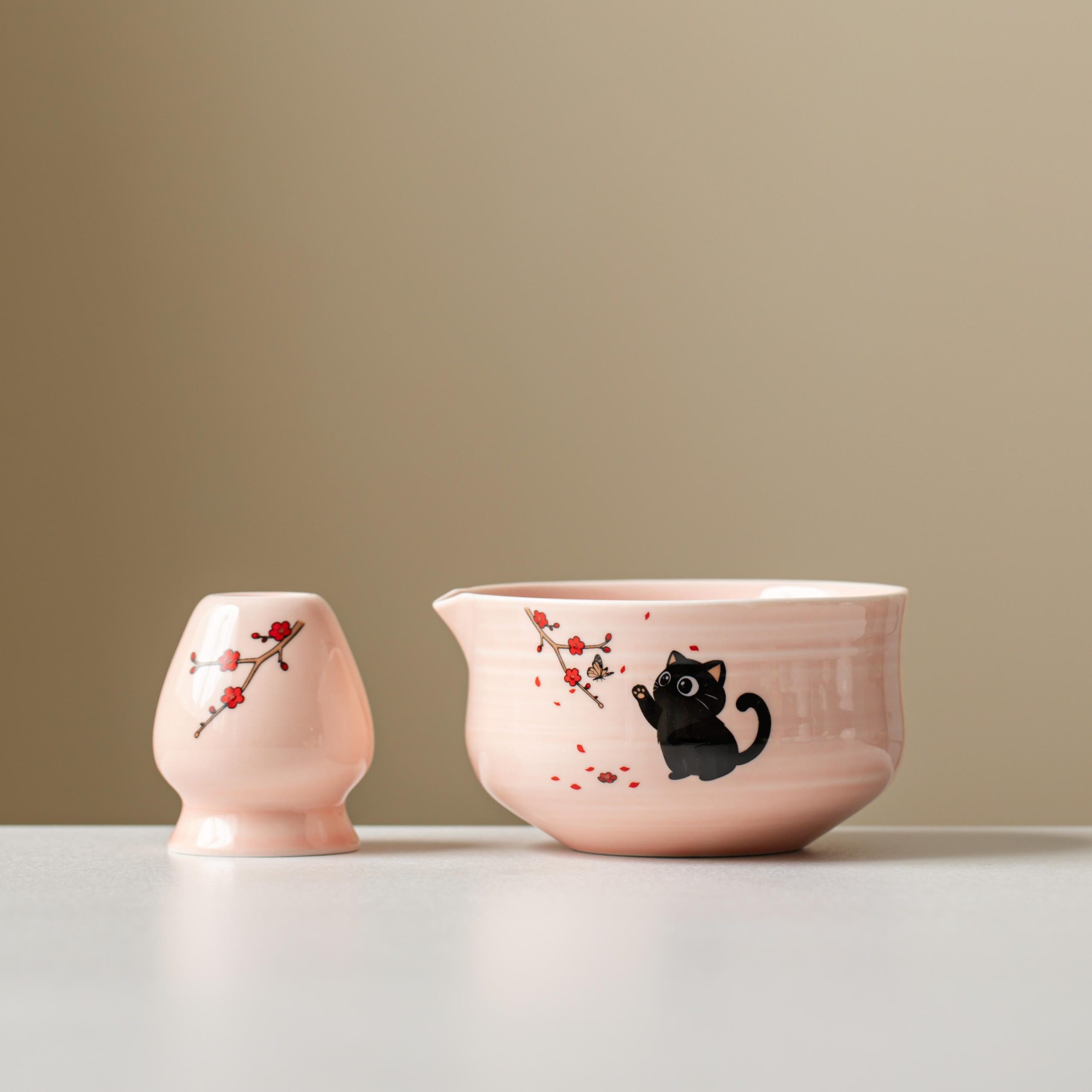 pink-black-black-cat-ceramic-matcha-bowl-set-450ml-starter-kit-06 Pink Black Black Cat Ceramic Matcha Bowl Set, 450ml Starter Kit