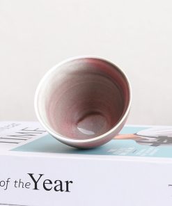 Pink Flower Hand-painted Ceramic Matcha Tea Cup 140ml for Tea Ceremony