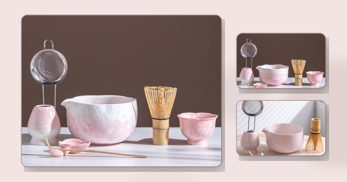 Pink Kitchen Matcha Setup