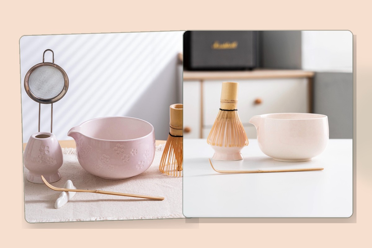 Pink Matcha Set for Cute Kitchen Aesthetic shop the look