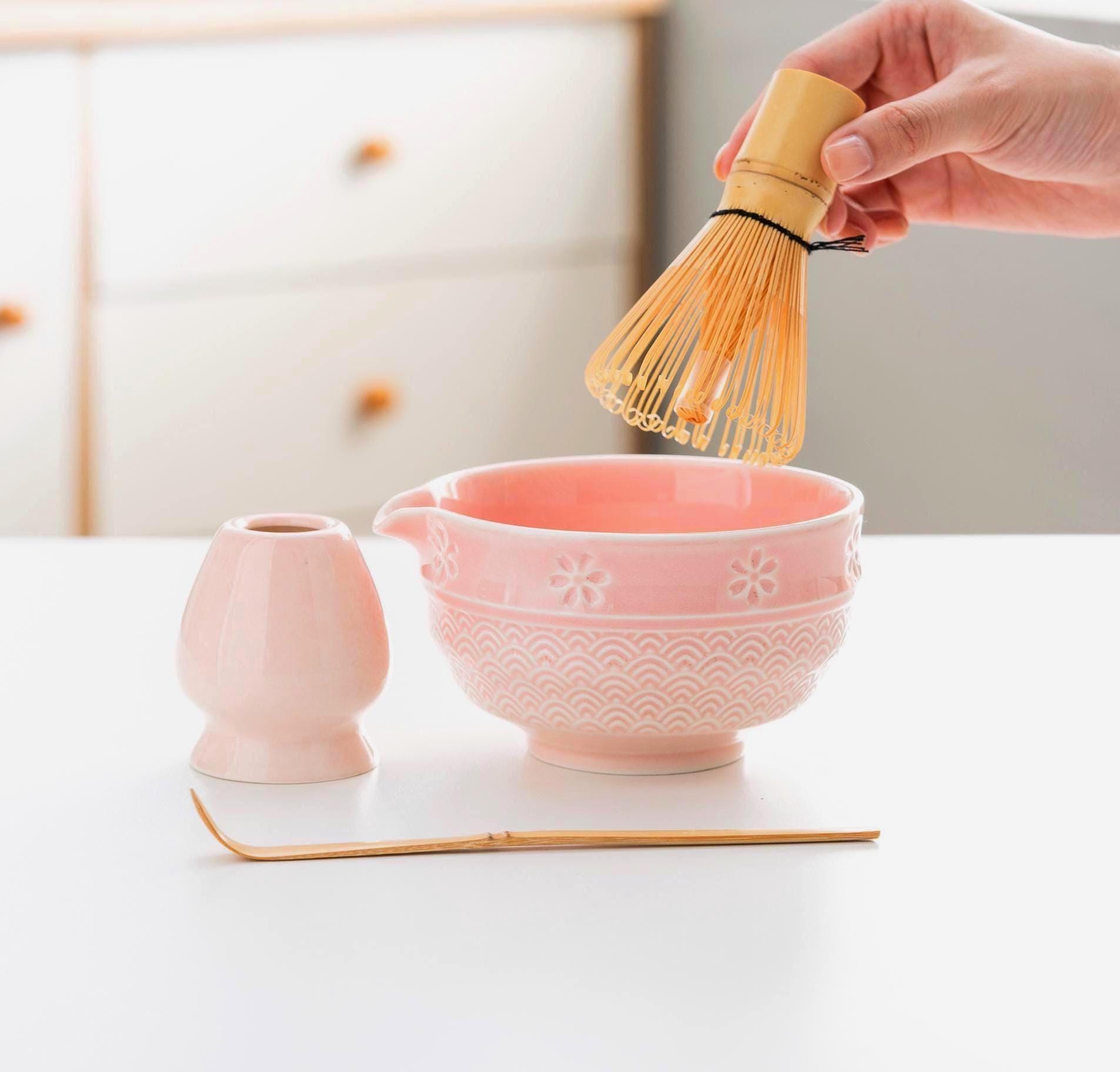 pink-sakura-ceramic-matcha-bowl-set-with-bamboo-whisk-and-holder-420ml-starter-kit-02 Pink Sakura Ceramic Matcha Bowl Set with Bamboo Whisk & Holder, 420ml Starter Kit