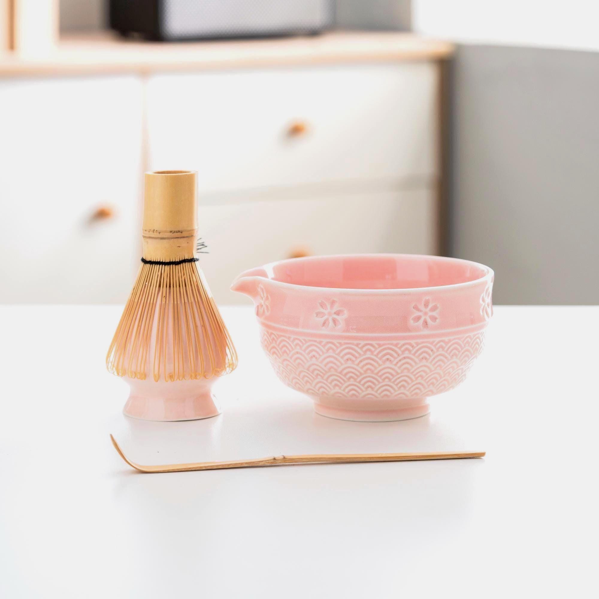 pink-sakura-ceramic-matcha-bowl-set-with-bamboo-whisk-and-holder-420ml-starter-kit-04 Pink Sakura Ceramic Matcha Bowl Set with Bamboo Whisk & Holder, 420ml Starter Kit