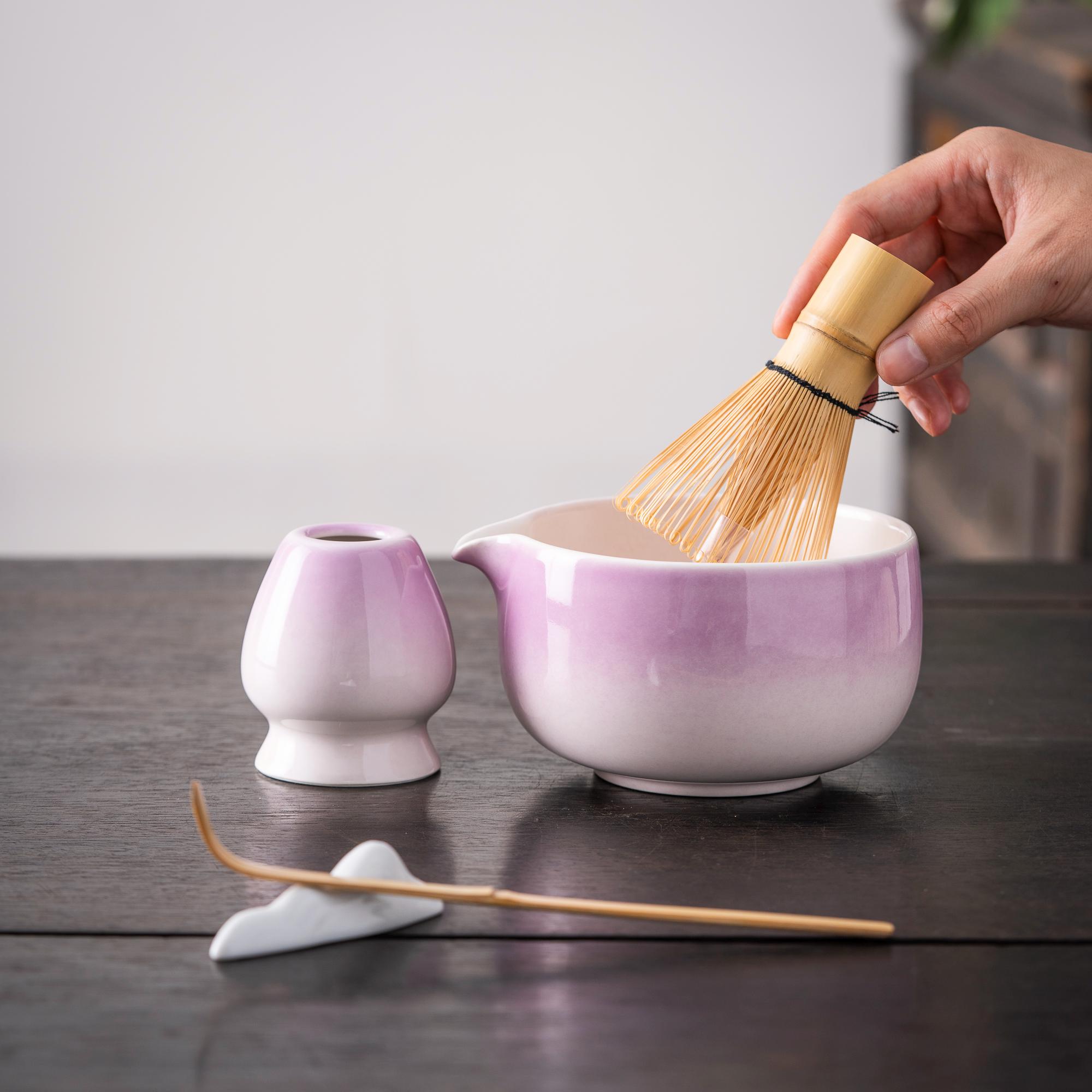 purple-ceramic-matcha-bowl-set-with-bamboo-whisk-and-holder-450ml-chawan-kit-02 Purple Ceramic Matcha Bowl Set with Bamboo Whisk & Holder, 450ml Chawan Kit