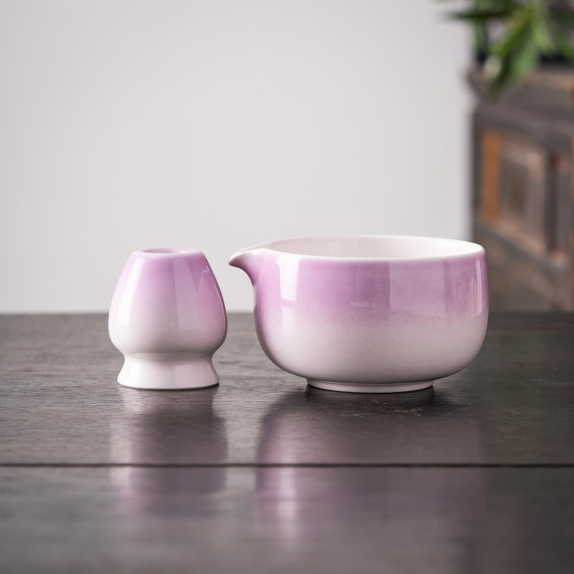 purple-ceramic-matcha-bowl-set-with-bamboo-whisk-and-holder-450ml-chawan-kit-04 Purple Ceramic Matcha Bowl Set with Bamboo Whisk & Holder, 450ml Chawan Kit