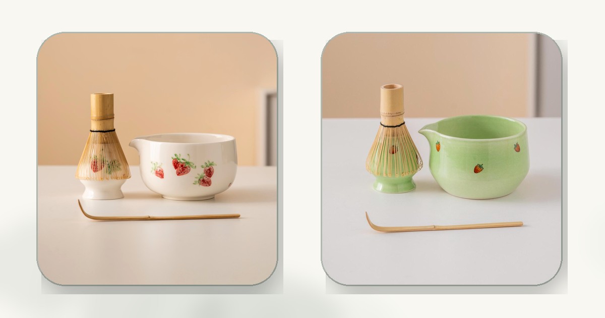 Strawberry Matcha Bowl Set Ideas