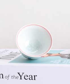 White Flower Hand-painted Ceramic Matcha Tea Cup 80ml for Tea Ceremony